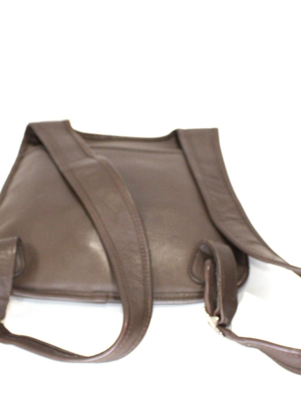 Coach, Vintage Hippie Flat Backpack in Chocolate Brown with Silver Hardware - Picture 5 of 8
